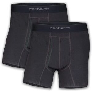 Carhartt Men's Cotton Polyester 2 Pack Boxer Brief M Black